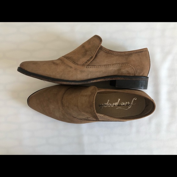 Free People Brown Brady Slip on Loafer NIB size 39 BEAUTIFUL BOHO - Picture 6 of 13